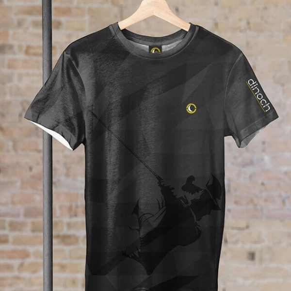CAMISETA GOLF Dinoch sport negra