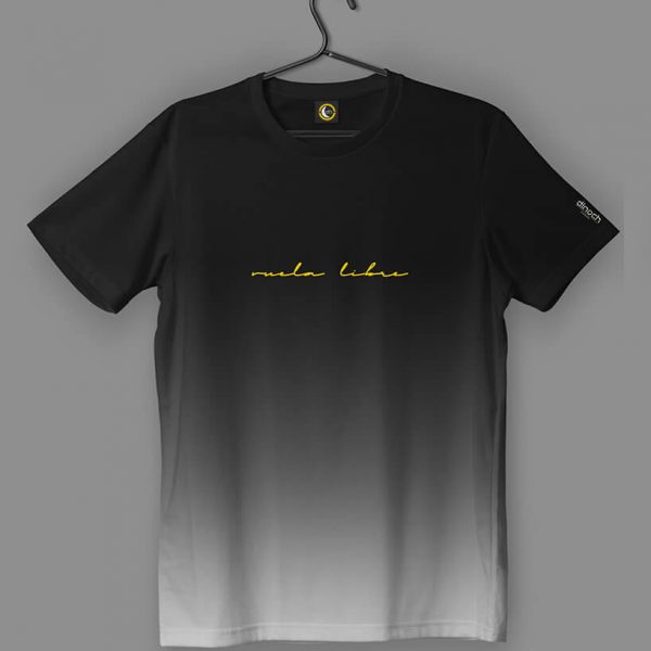 Camiseta vuela libre Dinoch B/N delantera